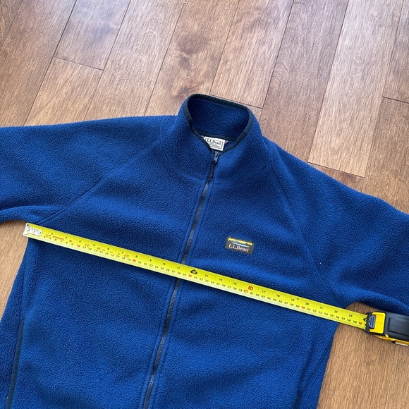 Vintage 00s L.L. Bean full zip fleece sweater - Picture 5 of 6